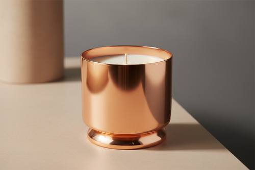 copper cup candle